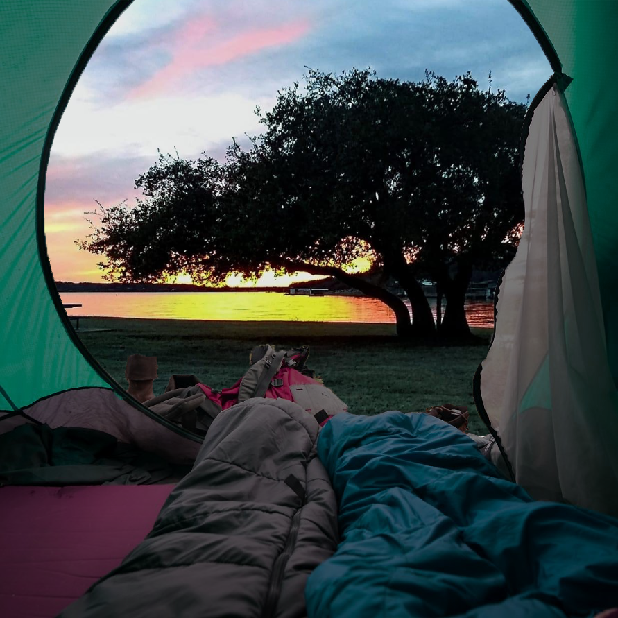 Sandy Beach Tent Camping